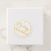 ゴールドフォイルメリークリスマスハッピーニューイヤーギフトラベル フェイバータグ (箱)