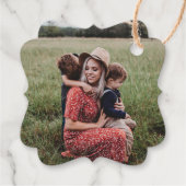 ゴールドフォイルメリークリスマスホリデーギフトラベル フェイバータグ (裏面)