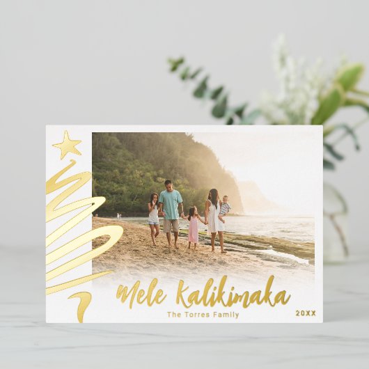 ゴールドフォイルメレカリキマカフォトカード 箔シーズンカード (立ち正面)