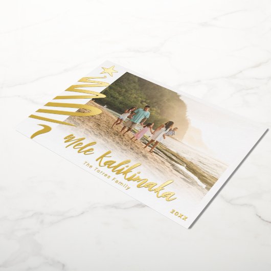 ゴールドフォイルメレカリキマカフォトカード 箔シーズンカード (回転した状態)