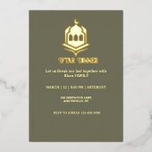ゴールドフォイルモスクイフタル招待状 箔招待状 (正面)