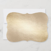 ゴールドフォイルモダンクロスはっきりした《キリスト教》洗礼式や命名式宗教 招待状 (裏面)