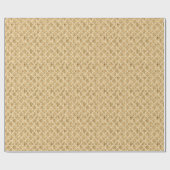 ゴールドフォイルモロッコトレリスモノグラムのクリスマス ラッピングペーパー (フラット)