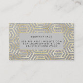 ゴールドフォイルラグジュアリーパターン 名刺 (裏面)