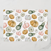 ゴールドフォイルリトルカボキンボホ誕生日パーティーフォト 箔招待状 (裏面)