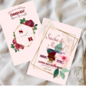 ゴールドフォイルルック婚約発表招待状 招待状