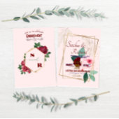 ゴールドフォイルルック婚約発表招待状 招待状