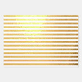 ゴールドフォイルレディーバグ水玉模様ストライプ 箔ラッピングペーパーシート (正面3)