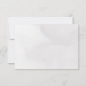 ゴールドフォイルレースヌエストラ華美ボダウェディングRSVP 招待状 (裏面)