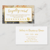 ゴールドフォイルロイヤリティカードオレンジグレーブラック ロイヤリティカード (正面/裏面)