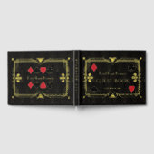 ゴールドフォイルローリング20のアールデコバチュラーパーティ ゲストブック (全面)