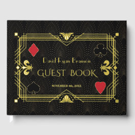 ゴールドフォイルローリング20のアールデコバチュラーパーティ ゲストブック