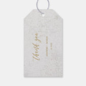 ゴールドフォイルワールドマップデスティネーションウェディングありがとう ギフトタグ (裏面)