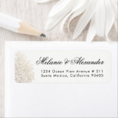 ゴールドフォイルヴィンテージレース差出人住所ラベル ラベル (インサイチュ)