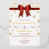 ゴールドフォイル会社クリスマスパーティの招待状作品 箔招待状 (正面)