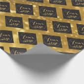 ゴールドフォイル会社ロゴマーケティング包装紙 ラッピングペーパー (角)