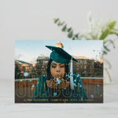 ゴールドフォイル写真研究発表すべて 箔招待状 (立ち正面)