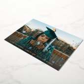 ゴールドフォイル写真研究発表すべて 箔招待状 (回転した状態)