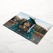 ゴールドフォイル写真研究発表 箔招待状 (回転した状態)