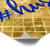 ゴールドフォイル効果ハッスルのポスター ポスター (角)