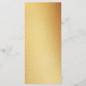 ゴールドフォイル効果、シャンパンバブル、年賀メニュー メニュー (裏面)