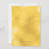 ゴールドフォイル型30歳の誕生日パーティー 招待状 (裏面)