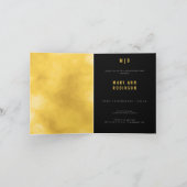 ゴールドフォイル型30歳の誕生日パーティー 招待状 (内部)