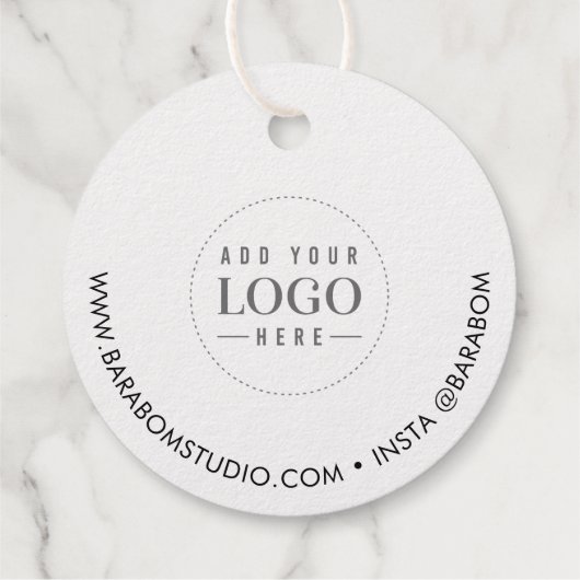 ゴールドフォイル小規模企業ありがとう包装ラベル フェイバータグ (裏面)