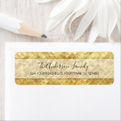 ゴールドフォイル差出人住所ラーブルステッカー ラベル (インサイチュ)