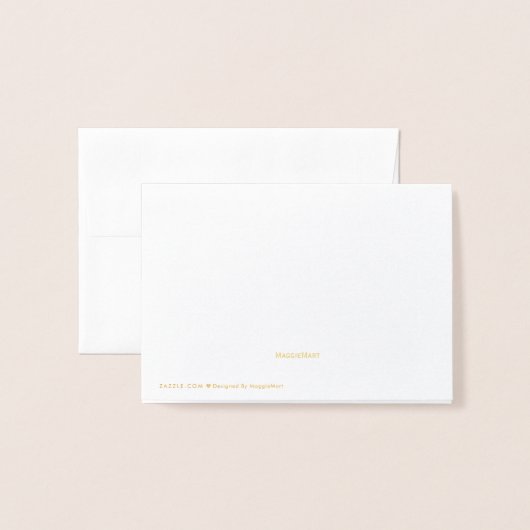 ゴールドフォイル平和ジョイラブウッドランドクリスマス 箔カード (裏面封筒付き)