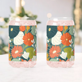 ゴールドフォイル彼と彼女の結婚ワイングラス ガラス缶