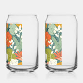 ゴールドフォイル彼と彼女の結婚ワイングラス ガラス缶 (左)