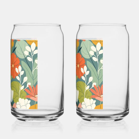 ゴールドフォイル彼と彼女の結婚ワイングラス ガラス缶 (左)