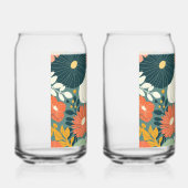 ゴールドフォイル彼と彼女の結婚ワイングラス ガラス缶 (右)