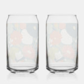 ゴールドフォイル彼と彼女の結婚ワイングラス ガラス缶 (裏面)