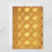 ゴールドフォイル感謝祭ファミリーフォト シーズンカード (裏面)