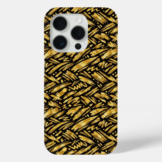 ゴールドフォイル抽象パターン Case-Mate iPhoneケース (裏面)