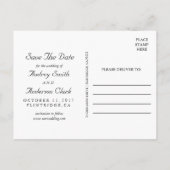 ゴールドフォイル日付ポストカードの保存 案内ポストカード (裏面)