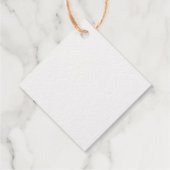 ゴールドフォイル暖かい願いクリスマスツリーギフトラベル フェイバータグ (裏面)