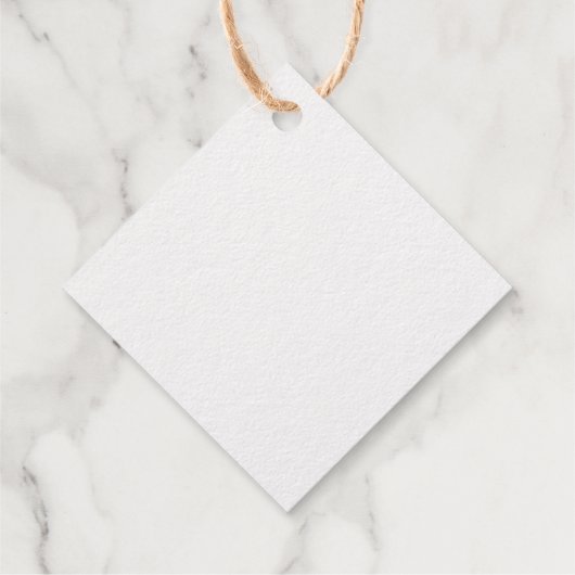 ゴールドフォイル暖かい願いクリスマスツリーギフトラベル フェイバータグ (裏面)