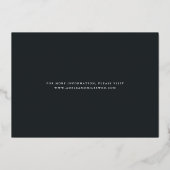 ゴールドフォイル書道紙吹雪日付カードを保存 箔招待状 (裏面)