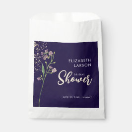 ゴールドフォイル水の色ワイルドフラワーブライダルシャワー フェイバーバッグ