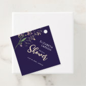 ゴールドフォイル水彩ワイルドフラワーのブライダルシャワー フェイバータグ (インサイチュ)