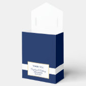 ゴールドフォイル海軍ブルーパーティーフェイスシャワー結婚ズ フェイバーボックス (オープン)