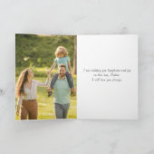 ゴールドフォイル父のデイカード カード (内部)