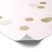 ゴールドフォイル甘い16バルーンピンクのウェルカムサイン ポスター (角)