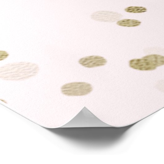 ゴールドフォイル甘い16バルーンピンクのウェルカムサイン ポスター (角)