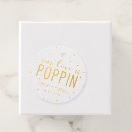 ゴールドフォイル私たちの愛はポピ結婚ンの フェイバータグ (箱)