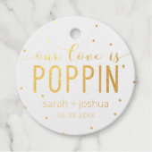 ゴールドフォイル私たちの愛はポピ結婚ンの フェイバータグ (正面)