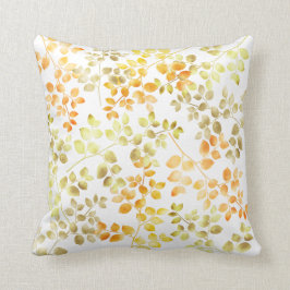 ゴールドフォイル秋秋オレンジブラウングリーン離れズ クッション